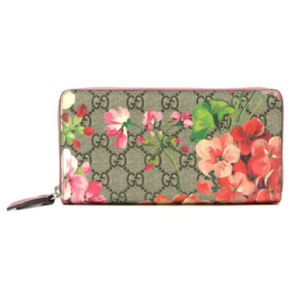 Gucci GG Supreme Round Long Wallet Canvas